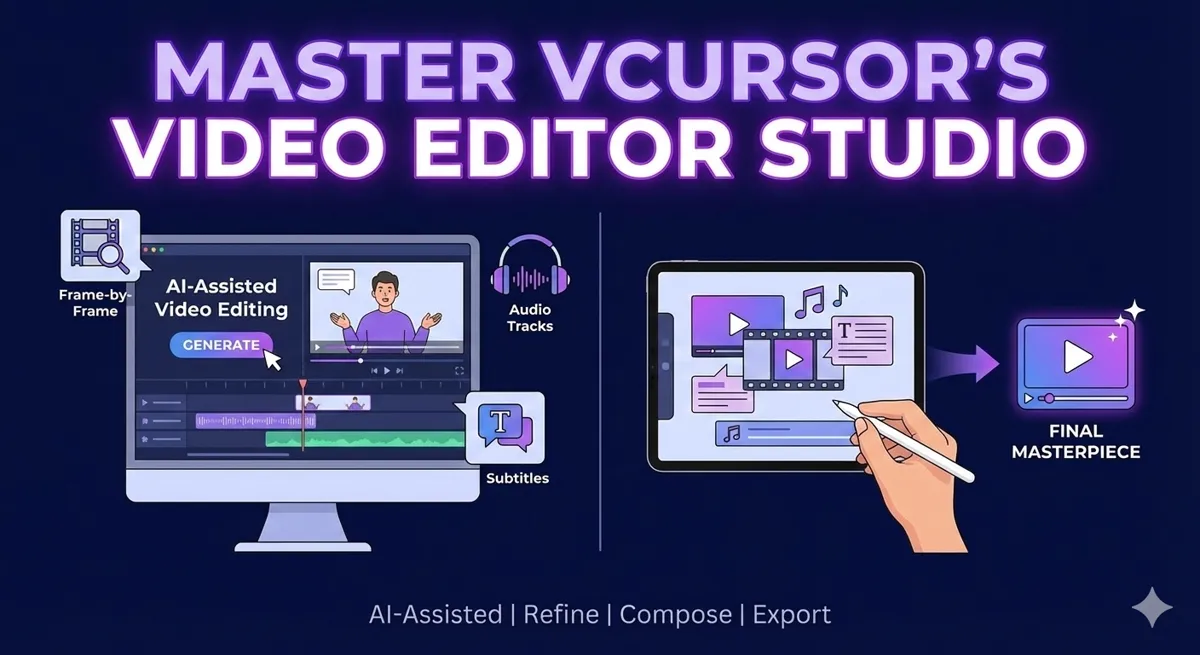 Complete Guide to VCursor's Video Editor Studio (Beta) | VCursor